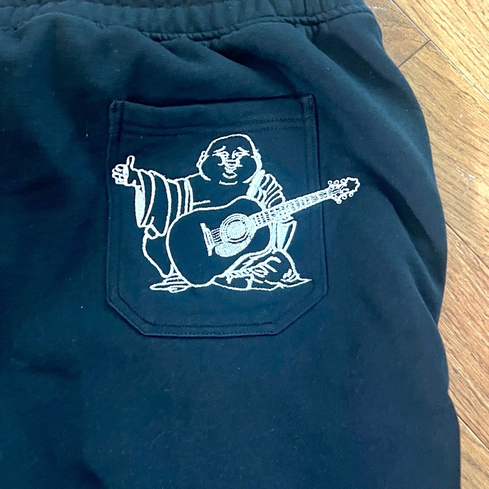 True Religion,Sweatpants Buddha Pocket Logo Soft Fleece Joggers Women,EUC,Size M - Picture 8 of 12